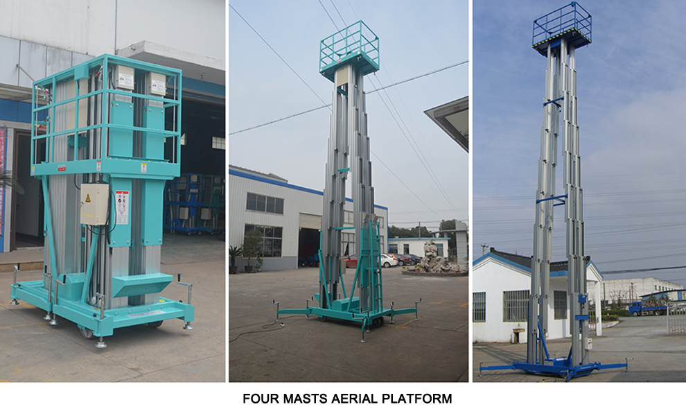 GTWY aluminium aerial platform multi-masts